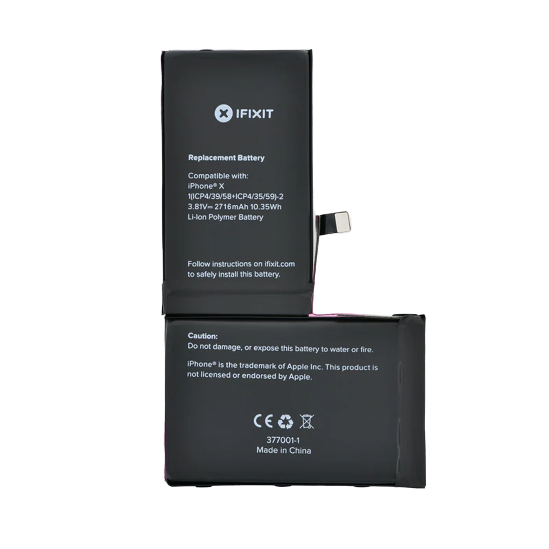 iPhone X 2716mAh Internal Battery Replacement - High-Performance Upgrade for Long-Lasting Power